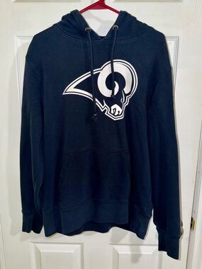 Los Angeles Rams Hoodie Navy Blue Men’s Large NFL ‘47 Brand